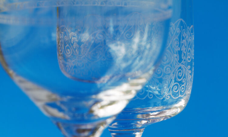 laser etched glassware